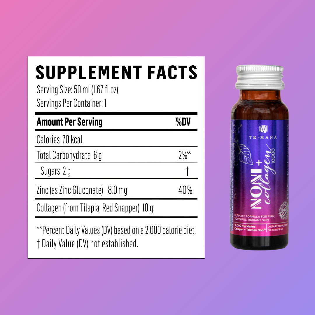 TeMana® Noni + Collagen Drink - 50ml X 30-pack